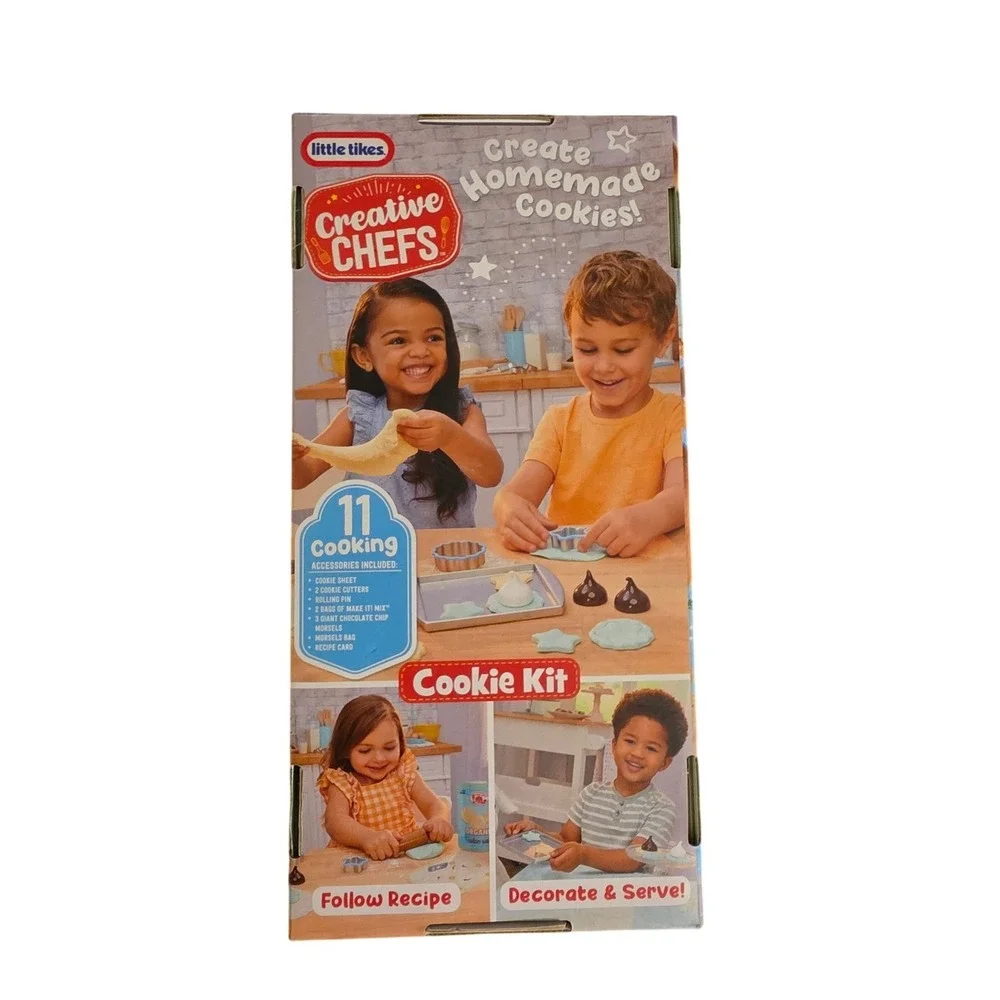 Little Tikes Creative Chefs Cookie Kit 11 Piece Pretend Play Baking Set New